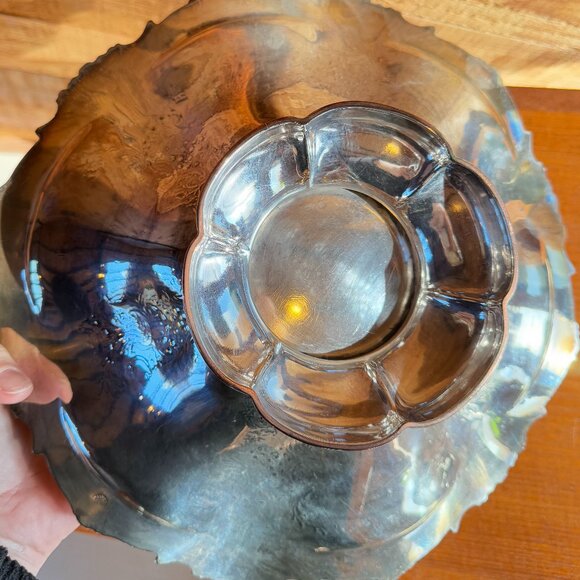 William Hutton & Sons Large Silver Bowl with Handle - Picture 5 of 7